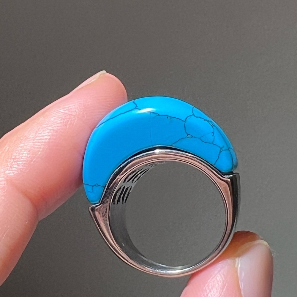 FAC Blue Statement Ring - Picture 6 of 8